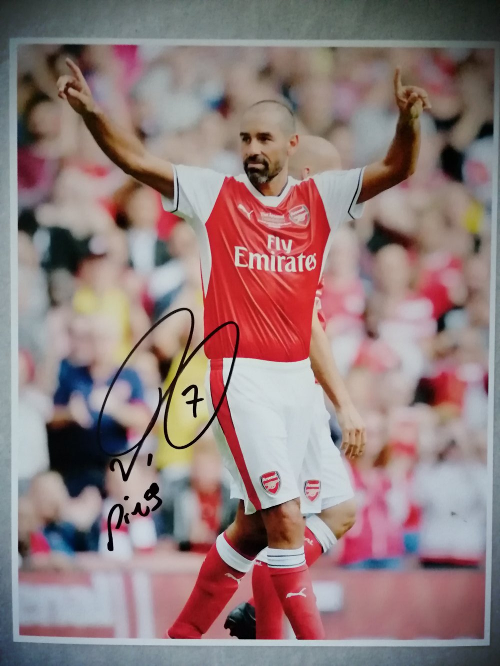 Arsenal Legend Robert Pires Signed 10x8