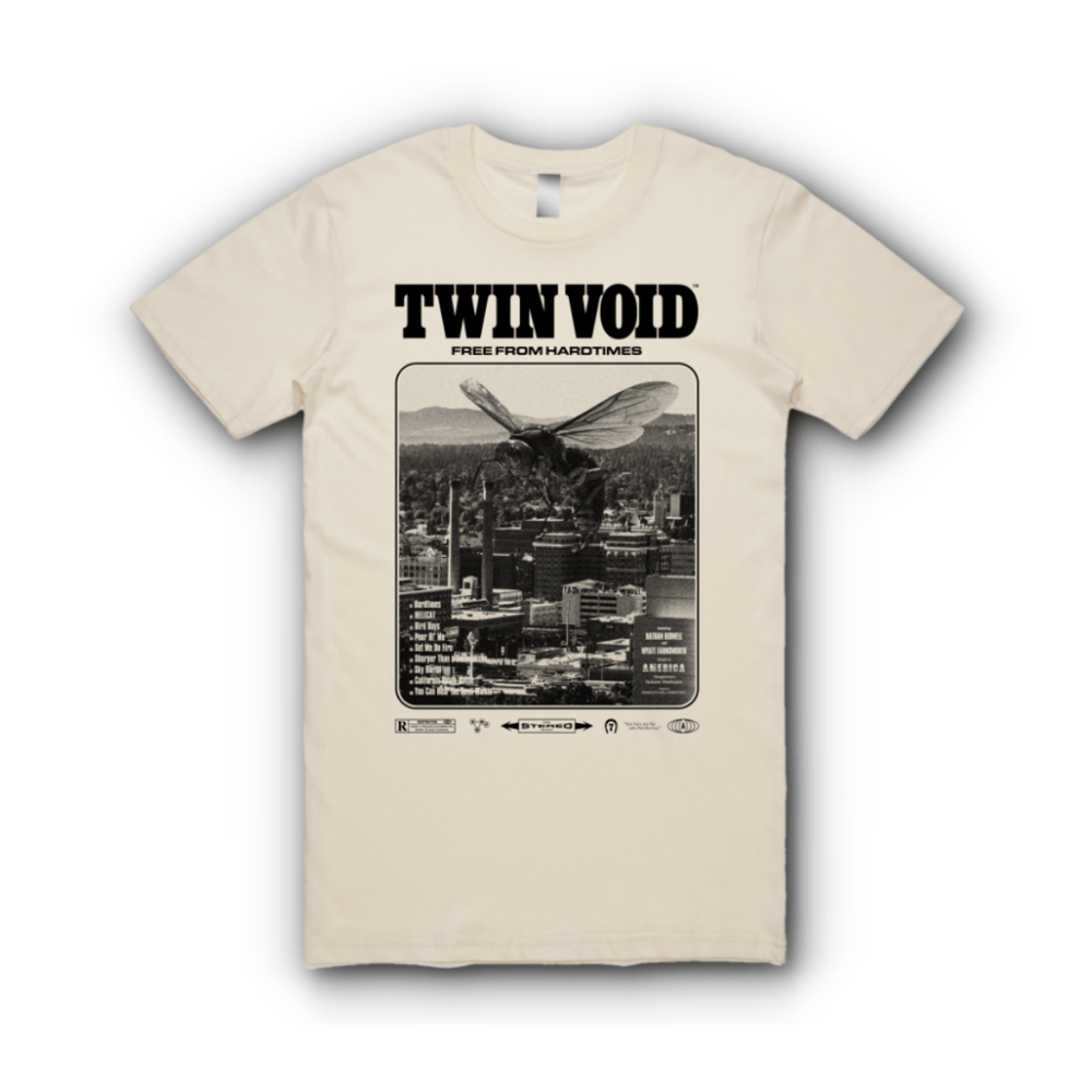 Image of Twin Void Natural/Black T-shirt