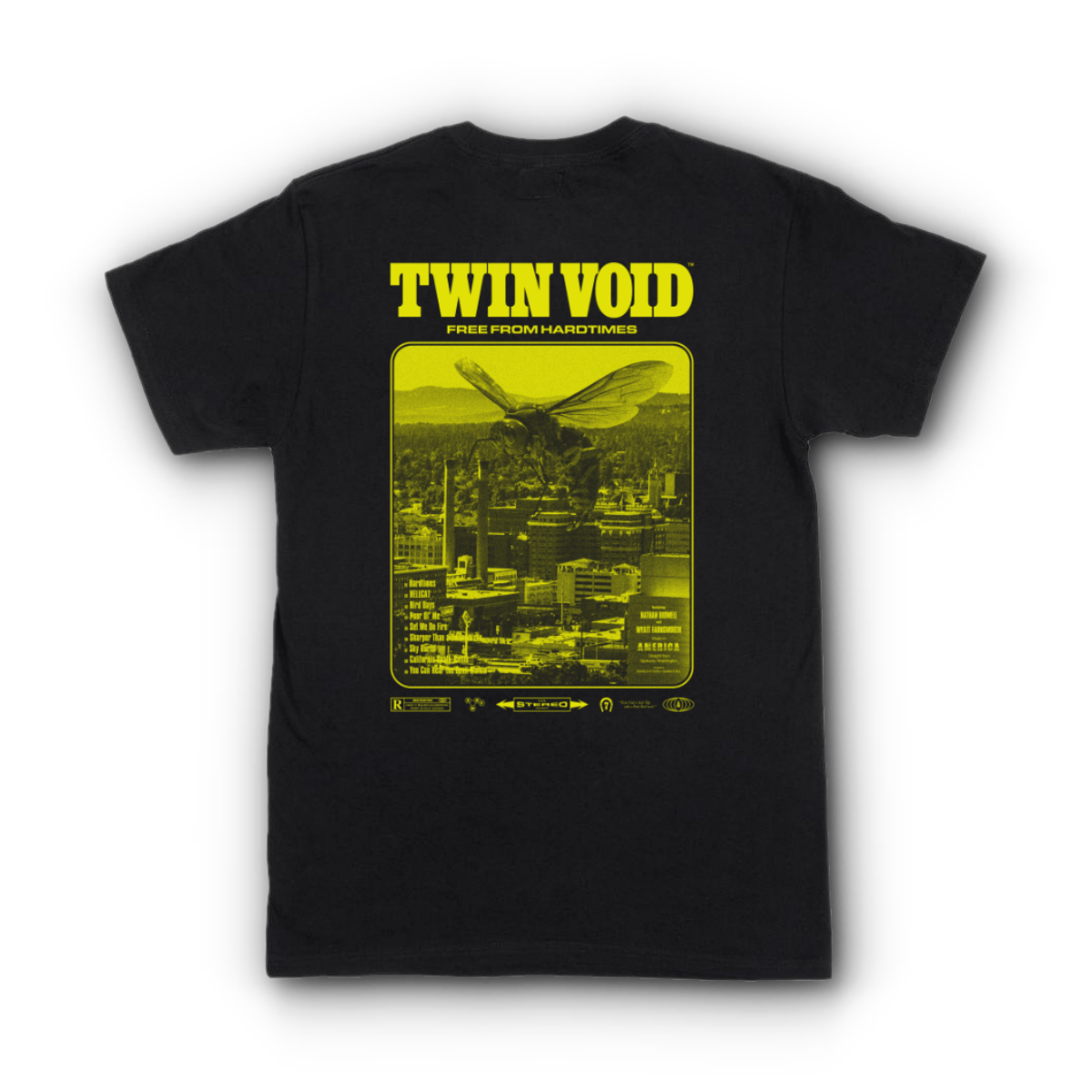 Image of Twin Void Black/Yellow T-shirt