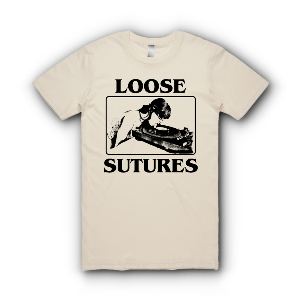 Image of Loose Sutures Vinyl Natural/Black T-shirt