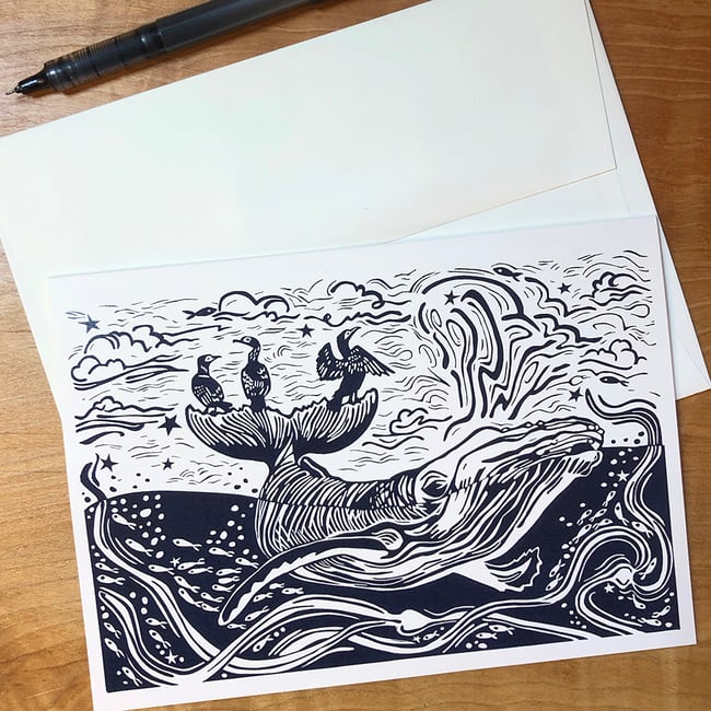 Salish Sea Dreamscape greeting card