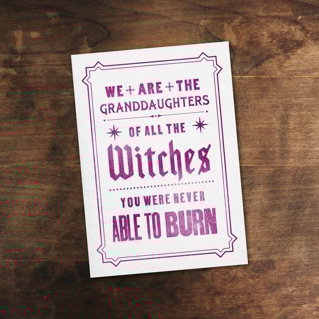 'Witches' A5 Art Print