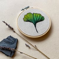 Image 1 of Ginkgo embroidery