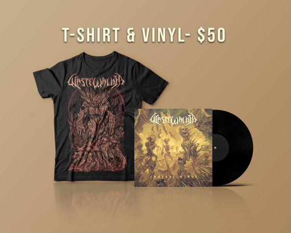 Image of Funeral Winds Vinyl + Creature T shirt Pre-order Package