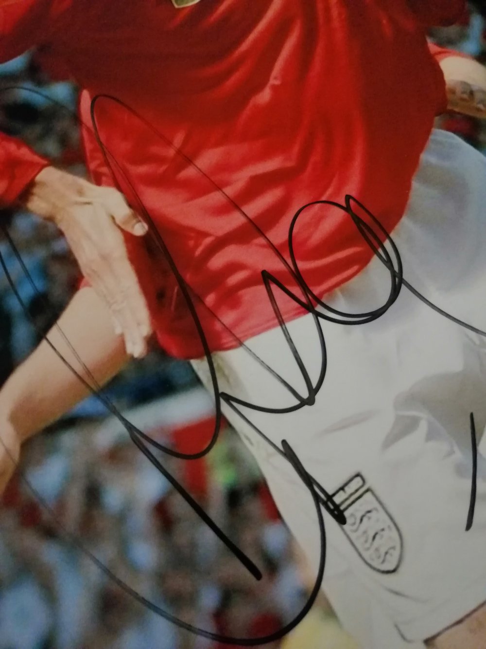 Peter Crouch England Signed 10x8