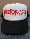 NECROPHAGIA Trucker Hat (& free patch!)