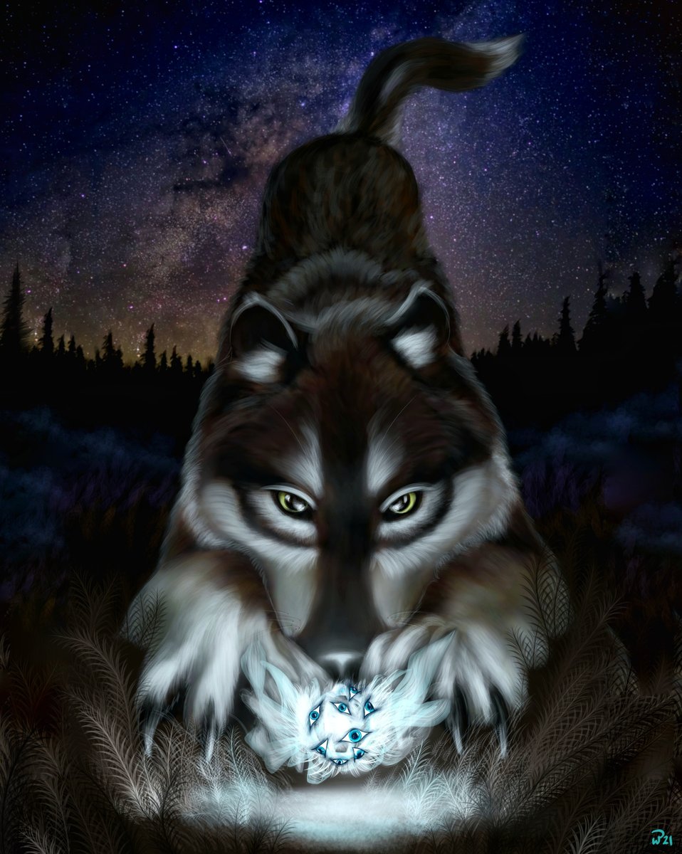 Be Not Afraid Nehi Wolf Art Studio