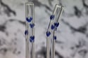 Borosilicate Glass Hearts Gift Set - Blue Blizzard