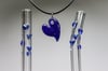 Borosilicate Glass Hearts Gift Set - Blue Blizzard