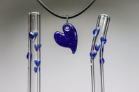 Image 1 of Borosilicate Glass Hearts Gift Set - Blue Blizzard