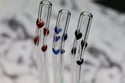 Swirly Heart Glass Straws 