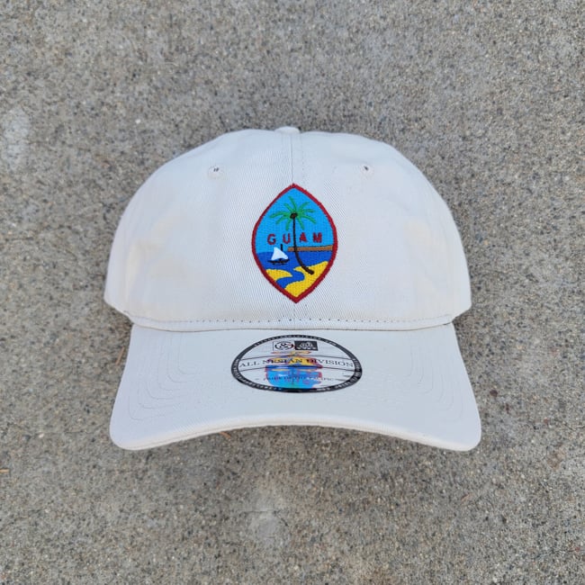 Guam Seal Dad Hat - Cream | All Nesian Division