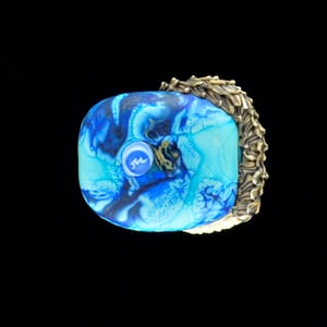 Image of XL. Mischeivious Pygmy Hedgehog - Flamework Glass Sculpture Bead 