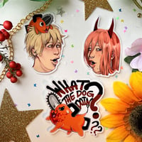 Image 1 of Chainsaw Man Meme Stickers