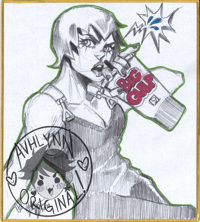 SMALL Foo Fighters JJBA Shikishi Board