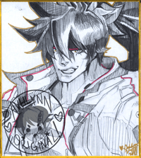 SMALL Sol Badguy Guilty Gear Shikishi Board