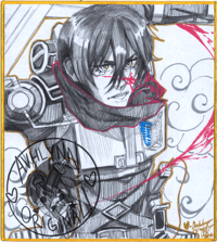 SMALL Mikasa AOT Shikishi Board