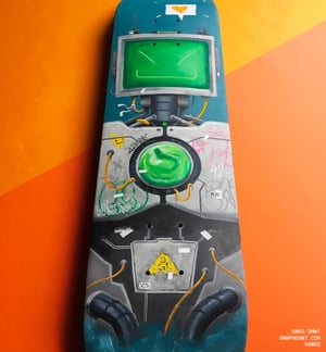 Planche de Skatebaord custom  "SK8-01R"