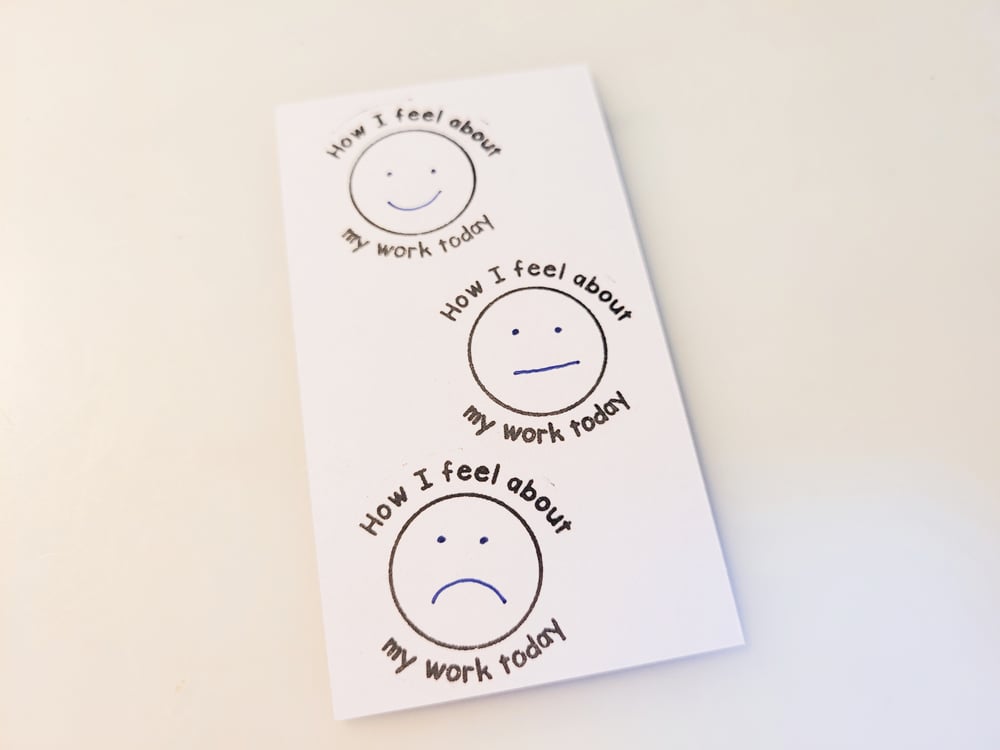 How I Feel About My Work Today Stamp