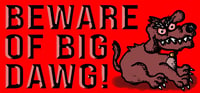 Image 2 of Beware of Big Dawg Sticker