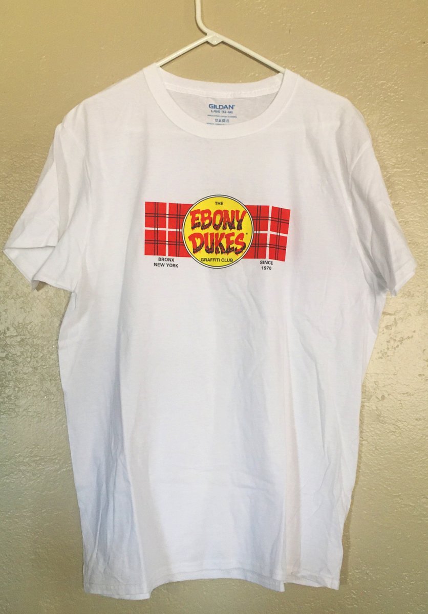 THE EBONY DUKES GRAFFITI CLUB WHITE SHIRT