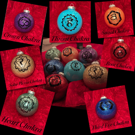7 Chakras Ornament Set