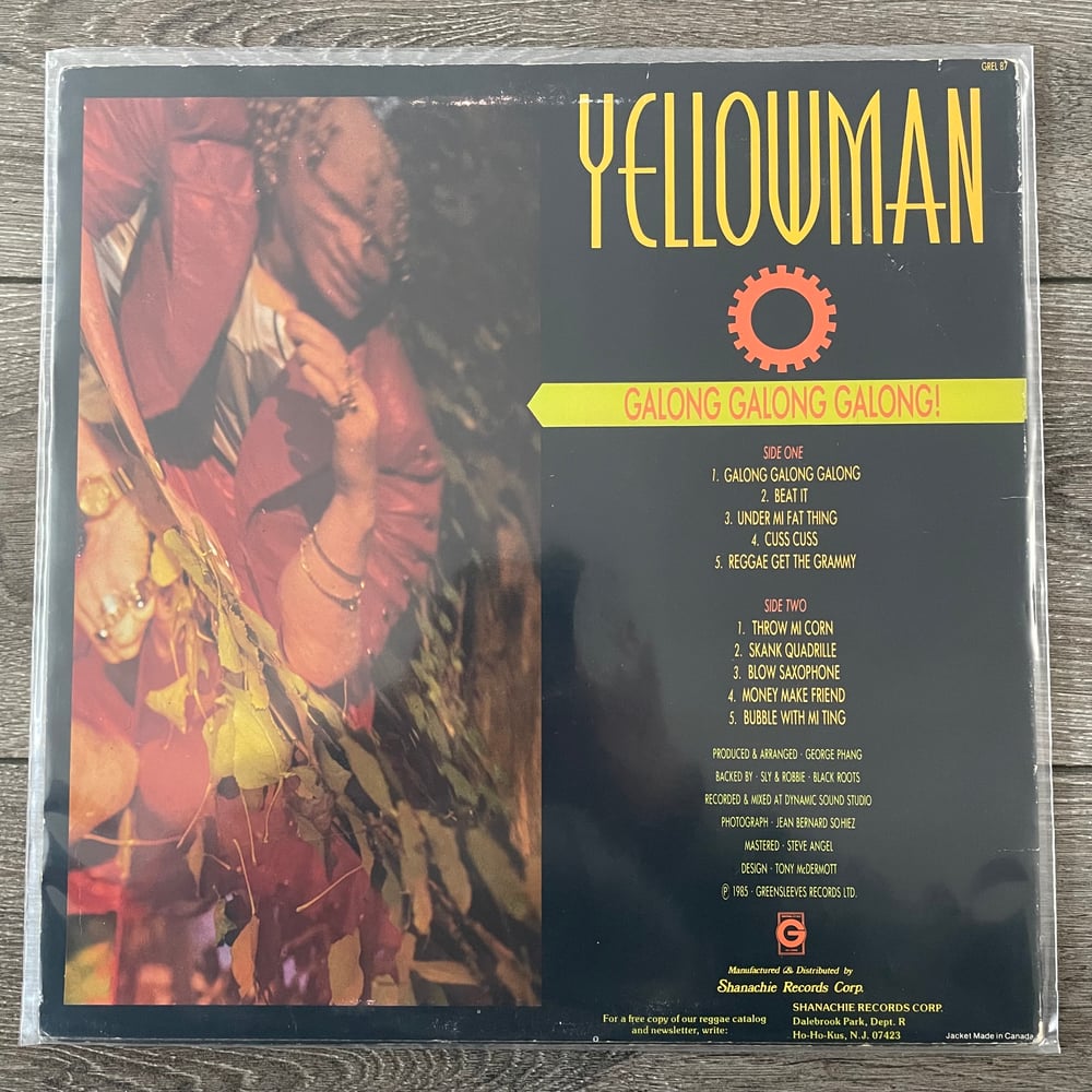 Image of Yellowman -Galong Galong Galong Vinyl LP