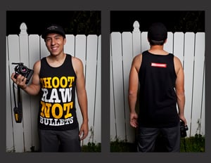 Image of SHOOT RAW NOT BULLETS // guys tank