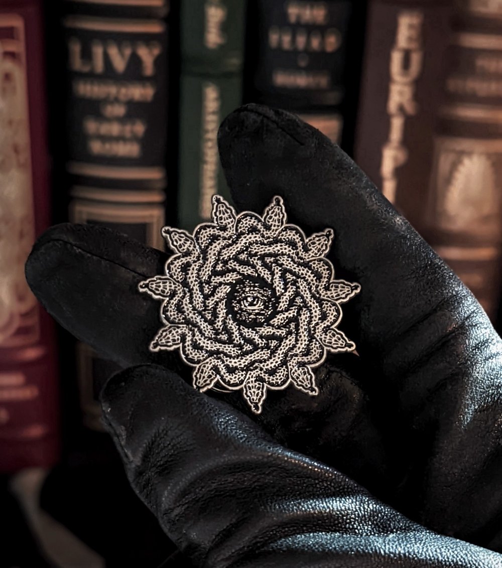 Image of Medusa's Protection (Silver or Gold) Enamel Pin