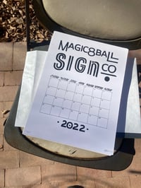 Magic 8 Ball calendar 