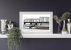 The Barge A4 Framed