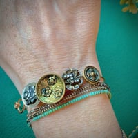 Image 1 of "La Femme" Vintage Button Bracelet