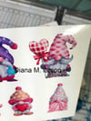 Valentine Gnome stickers