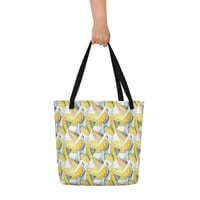 Image 2 of Lemons Large Tote Bag w/ Pocket
