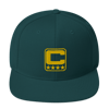 GREEN AND GOLD CAPTAIN SNAPBACK