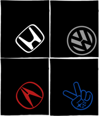Image 1 of Car Logo Themed Fleece Blanket