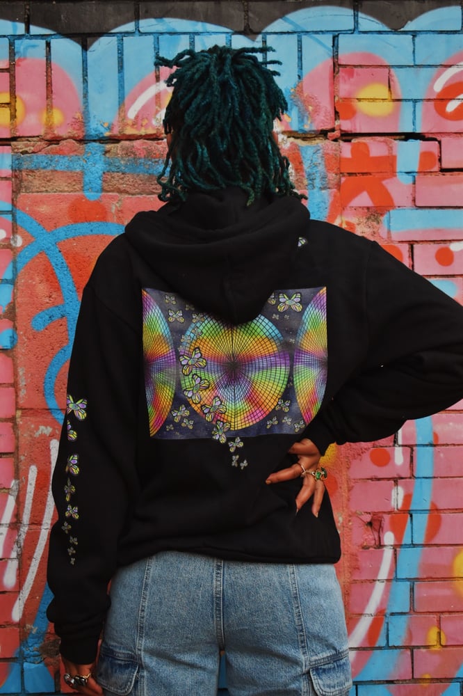 Image of Spiritually Spiraling Zip Up Hoodie 