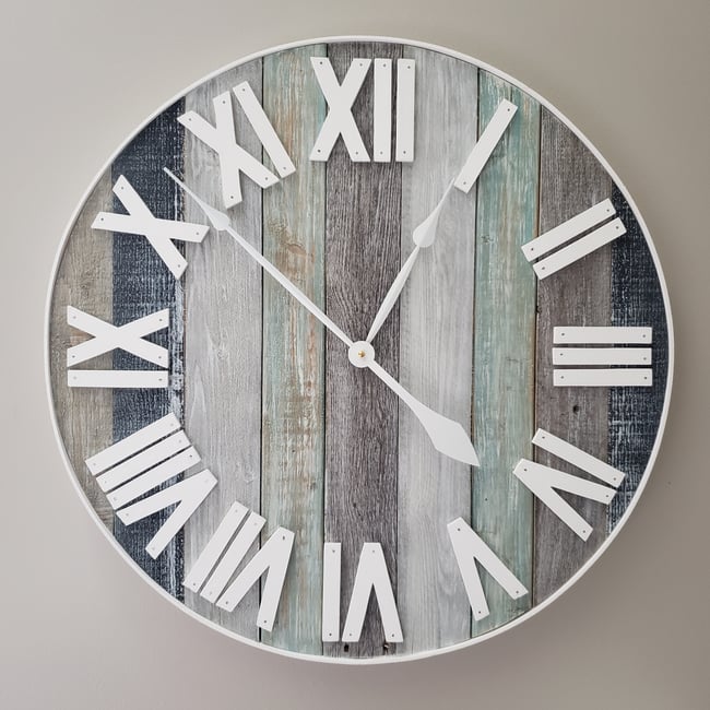 24" Coastal Farmhouse Wall Clock