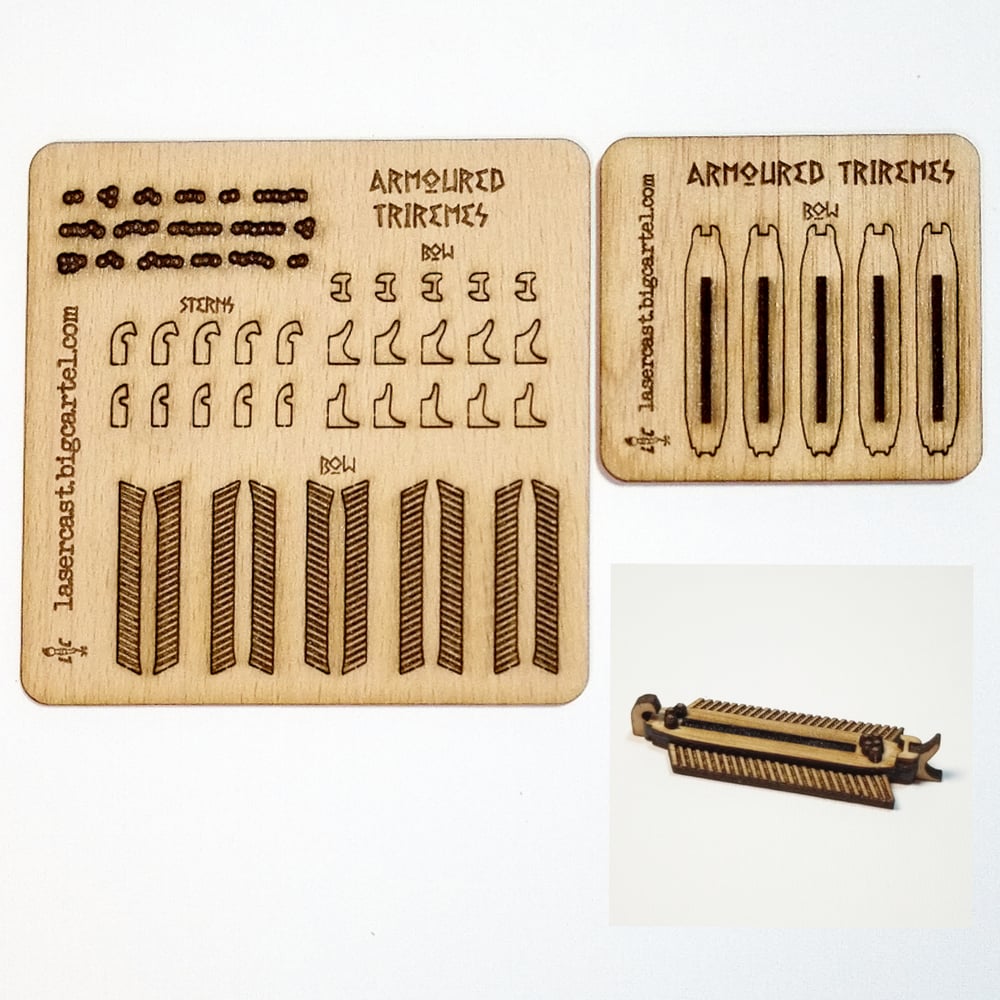 2mm scale Triremes, Lembos, and Pentekonters.