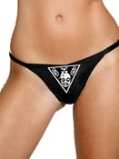 Image of Ladies Black Thong