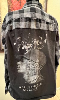 Vintage Black/Gray Flannel Shirt Nipsey Hussle