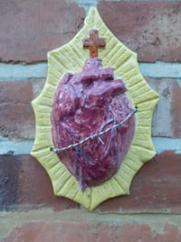Image 1 of Sacred Heart Ceramic Wall Art