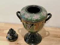 Image 3 of ANTIQUE TEA URN - PATTERNED 