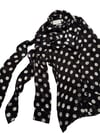 Gucci silk polka dot scarf tie blouse