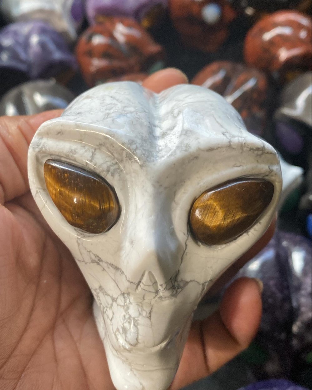 Image of Crystal Alien Sculpture