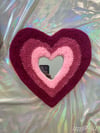 Tufted PPG Heart Mirror