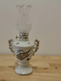 Image 2 of ANTIQUE CYPRUS  MULTI LAMP WITH SHADE 