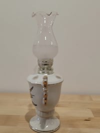 Image 4 of ANTIQUE CYPRUS  MULTI LAMP WITH SHADE 