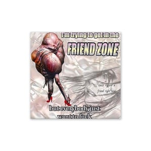 Image of djinn kazama "friendzone" sticker