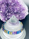 Multi-Color Hematite Chevron Bracelet 